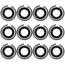 30Sets Impact Wrench Retainer Rings 1/2" Black Iron Rubber O-Ring Kit