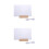 2Sets Erasable Acrylic Message Board with Luminous Base for Office 6