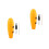 2Sets Beginner Guiro Percussion Instrument Yellow with Clear Sound 4