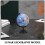 Blue Astronomy Globe Plastic Model Precision Engraved Moon Surface 8