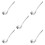 5Pcs Stainless Steel Noodle Strainer Silver Pasta Spoon 6