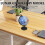 Blue Astronomy Globe Plastic Model Precision Engraved Moon Surface 5