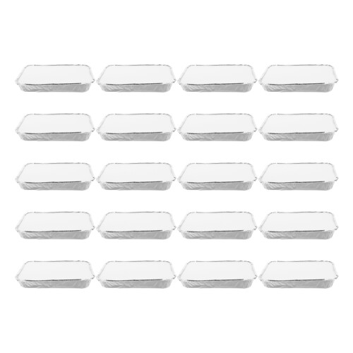 20St Aluminium Deelbare Takeaway Tray 3 Vak Luchtdicht