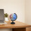 Blue Astronomy Globe Plastic Model Precision Engraved Moon Surface 7