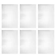 6Pcs Anodized Aluminum Sign Blanks Silver for Engraving and Office Use