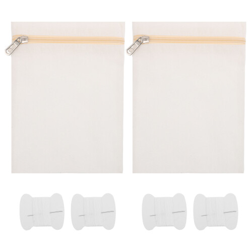 2St Canvas Met - Antislip Binnenvak Wit
