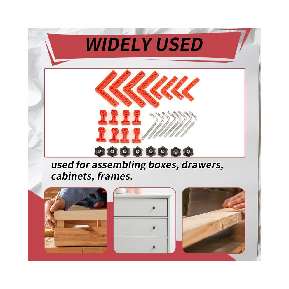 90 Degree Clamp, Positioning Squares, Right Angle Clamp With Clamp, Corner Clamps Woodworking Tool For Pictures Frames 6034191786782