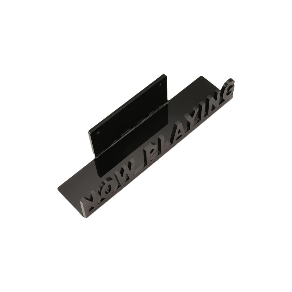 Wall Mount Cd Record Display Stand Now Playing Acrylic Vinyl Record Shelf For Home Decoration Black 4712372212627