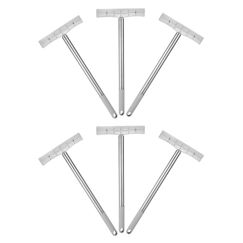 18Pcs Silver Handheld Sign Stand Rod for Protests and Tour Guide Use