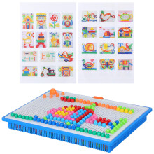 1480Pz Kit Creativo Chiodi Funghetto Con Lettere Pegboard Per Bambini