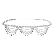 3Szt Srebrny Waist Beads Łańcuszek Randkę I Imprezy