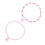 4Pz Collane Perline Acriliche Rosa Con Pendente A Fiore Per 1