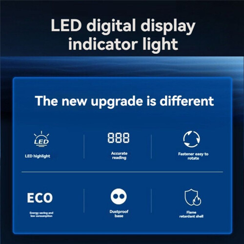 LED Digital Voltmeter Ammeter Hertz Meter AC6-500V Signal Lights Voltage Current Frequency Meter Indicator Tester Red