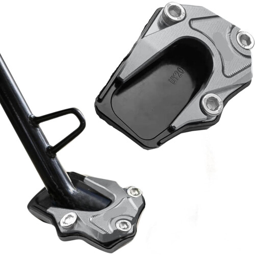 Motorrad-Parkplatte Universal CNC Seitenständer Puck1