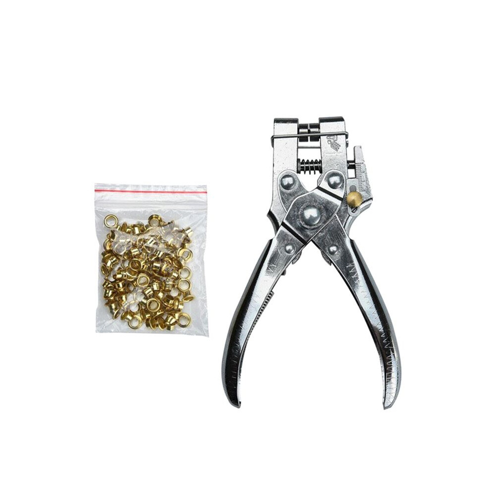 Eyelet Hole Puncher Leather Belt Hole Punch Plier Revolve Sewing Machine Bag Setter Tool Household Leathercraft 4712217650270