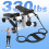 Mini stepper with LCD display and resistance bands 1