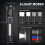 2-Pack Rechargeable LED Flashlight ABS Black 2