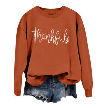 Sudaderas de otoño para mujer, sudadera estampada tipo jersey, manga larga, cuello redondo, top informal de moda urbana, tejido suave y cómodo.