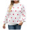 Women's Christmas sweater polka dot long sleeve 1