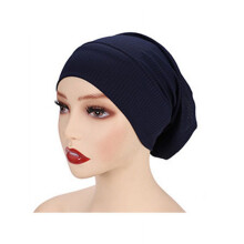 Mikilon Dames Winter Warme Effen Kleur Moslim Muts Beanie Sjaal Cap Comfortabele Gebreide Mutsen