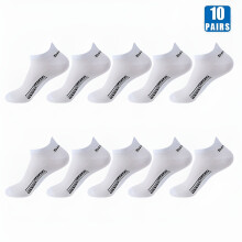 10 paires de chaussettes courtes en coton pour homme, mi-mollet, respirantes et de haute qualité, idéales pour le sport et les loisirs. Chaussettes