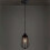 Industrial Cage Ceiling Pendant Light Black Metal 1 Set 3