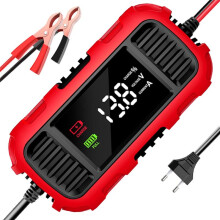 12V 2A Car Battery Charger Digital Display Battery Charging Tool Trickle Charger Maintainer for Car Truck EU PLUG