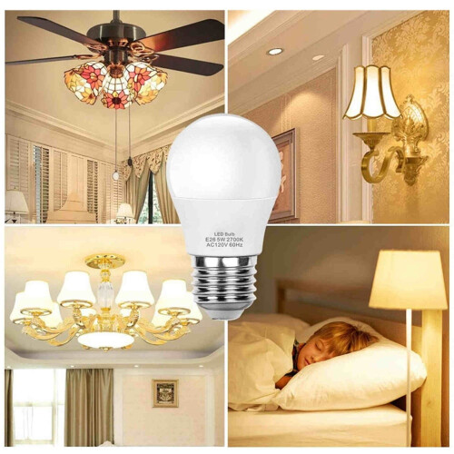 Λαμπτήρας LED 5W120V Λαμπτήρας οροφής ανεμιστήρα, ζεστό λευκό 2700K A15LED εξοικονόμησης 1