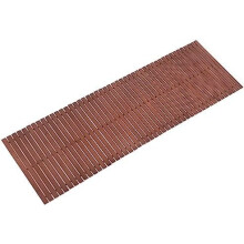 Bamboe badmat – 40,6 x 122 cm, waterdicht, antislip, gemakkelijk schoon te maken, walnootkleurige afwerking, geschikt voor houten en tegelvloeren
