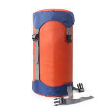 Rucksackschlafsack, Kompressionssack für Wanderungen und Camping, leichtes Nylon-Polyester-Gemisch, 35 l, Orange