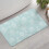 Tapete de banheiro floral antiderrapante em microfibra, 43 x 76 cm (17 x 30 polegadas) 2