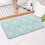 Tapete de banheiro floral antiderrapante em microfibra, 43 x 76 cm (17 x 30 polegadas) 4