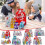 Christmas Drawstring Gift Bags Foil 12-Pack 5