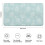 Tapete de banheiro floral antiderrapante em microfibra, 43 x 76 cm (17 x 30 polegadas) 3