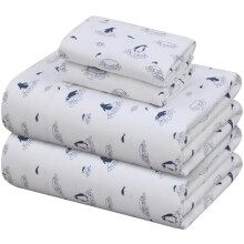 Cal King Flannel Sheet Set 4-Piece Deep Pocket