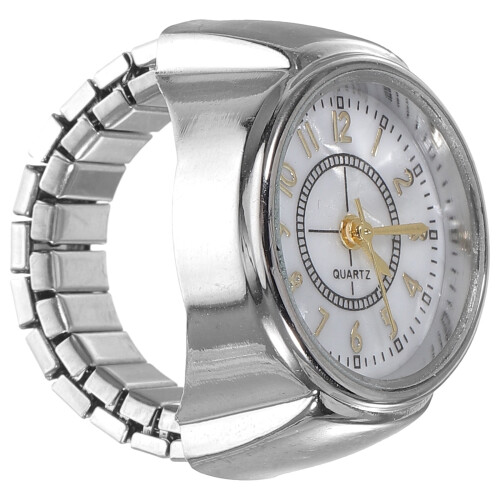 Ψηφιακό Ρολόι με Δαχτυλίδι Sterling Silver, Βολικό Ρολόι Miss2.50X2.00X2.00CM Ασημί