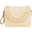 Ψάθινη τσάντα Crossbody για γυναίκες, καλοκαιρινή τσάντα παραλίας σε σχήμα φακέλου 3