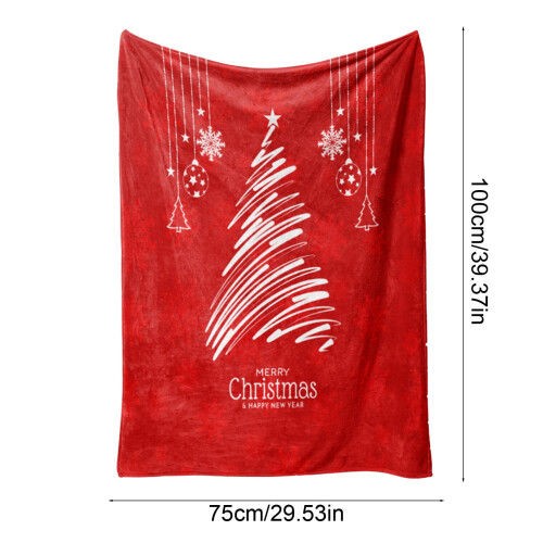 Juletæppe Superblødt Fleece Juleprint 2