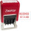 Received stamp self-inking red ink0.78x0.35in 1