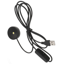 Homoyoyo LED hliníková ultratenká lampa čierneho typu, napájané z USB