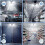 Λαμπτήρας LED για γκαράζ, 2 τεμάχια, 120W 12000LM 6500K, 4+1 παραμορφώσιμα πάνελ, E26/E27, 6