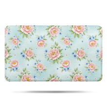 Kúpeľňový koberec Pioneer Flower, protišmyková podložka z mikrovlákna s gumenou podložkou, mäkká podložka do vane/sprchy 17"x30"