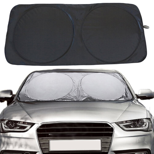 unbranded 150 *70cm Sun Shade for Car Window Front Windshield Sunshades Windows Protector Silver 1