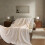 Fleece Blanket Beige 150 x 200 cm 5