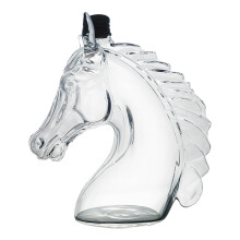 Borosilicate Glass Horse Head Whiskey Bottle For Home Decor