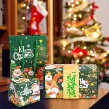 Lot de 6 sacs cadeaux de Noël, coffret cadeau surprise « Joyeux Noël », enveloppe rouge rebondissante, boîte cadeau romantique pour créer un
