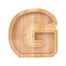 Houten transparante spaarpot voor kinderen, gepersonaliseerde spaarpot met AZ-letters – creatief cadeau voor verjaardag, kerst en Thanksgiving