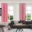 Cortinas térmicas com bloqueio de calor, blackout e redução de ruído, economia de energia, compatíveis com ANMUYUM (rosa, 84x38 polegadas) 2