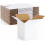 4x4x4" Cardboard Box Mailers 25 Pack White Cube Corrugated Small Shipping Boxes for Mailing 1