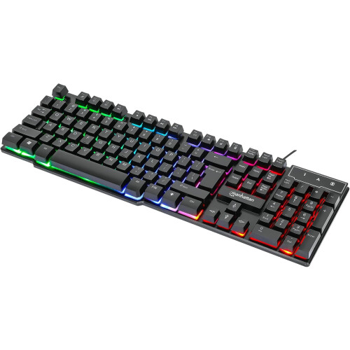 Bedraad QWERTY-toetsenbord, standaardformaat, zwart